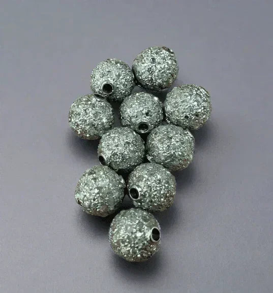Sparkling silver beads for elegant jewelry crafting