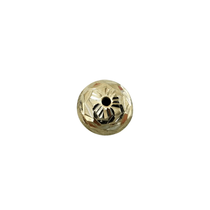 8 mm Round Bead 18k Gold Half - K Jewelry Accessories