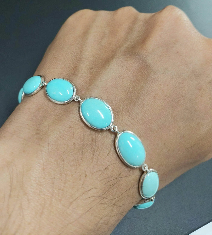 925 Arizona Silver Turquoise Bracelet - K Jewelry Accessories