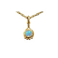 925 Ethiopian Opal Gold Vermeil Pendant Handmade jewelry - K Jewelry Accessories