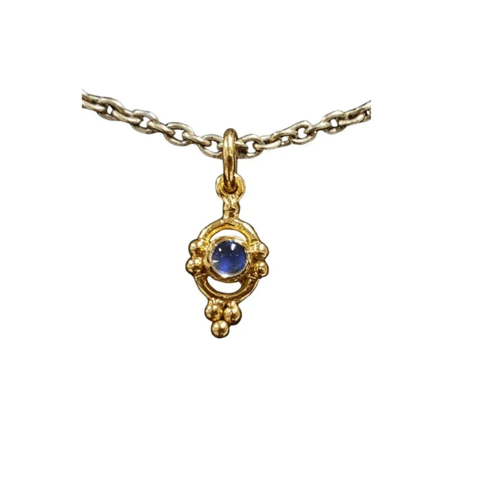 925 Gold Rainbow Moonstone Vermeil Pendant jewelry findings - K Jewelry Accessories