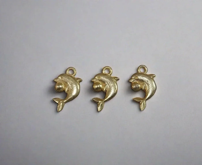 925 Gold Vermeil Charm Fish Shape Dainty Handmade Jewelry - K Jewelry Accessories