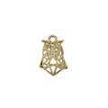 925 Gold Vermeil Charm Owl Shape Pendant Charm - K Jewelry Accessories