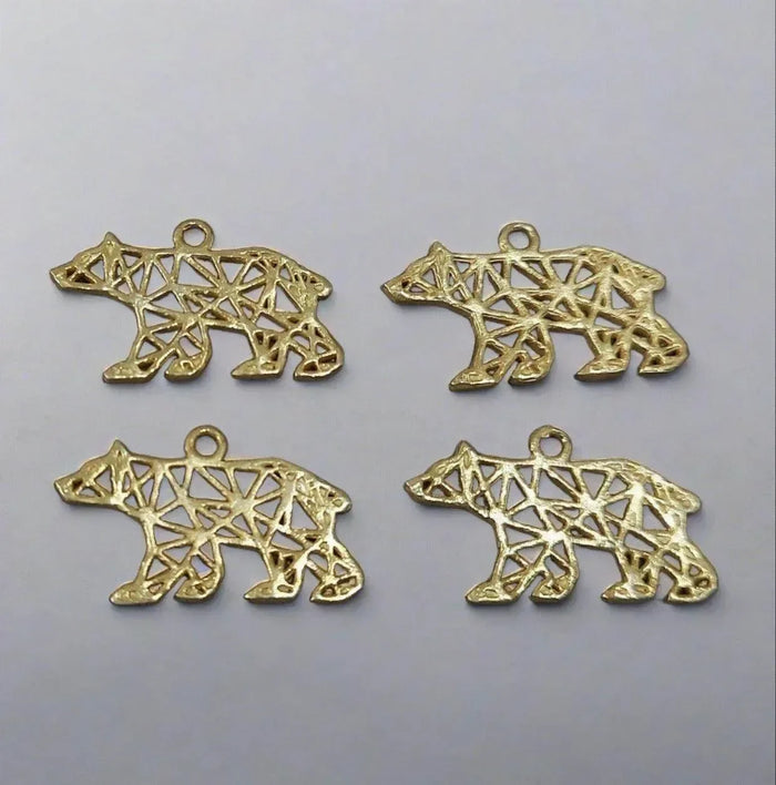 925 Gold Vermeil Charms Animal Shape For Unisex - K Jewelry Accessories