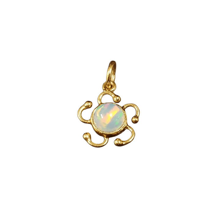925 Gold Vermeil Ethiopian Opal Pendant Jewelry handmade - K Jewelry Accessories