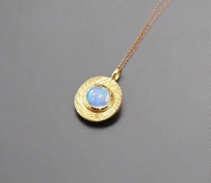 925 Gold Vermeil Opal Charm Best Quality jewelry findings - K Jewelry Accessories