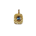 925 Gold Vermeil Rainbow Moonstone Charm Handmade - K Jewelry Accessories