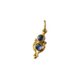 925 Gold Vermeil Rainbow Moonstone Pendant 2 stone jewelry - K Jewelry Accessories