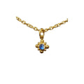 925 Gold Vermeil Rainbow Moonstone Pendant Dainty - K Jewelry Accessories