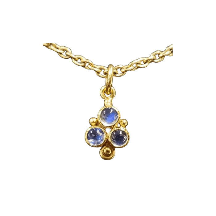 925 Gold Vermeil Rainbow Moonstone Pendant Findings - K Jewelry Accessories