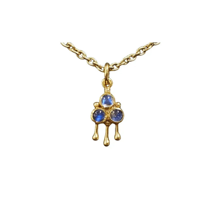 925 Gold Vermeil Rainbow Moonstone Pendant Gift For Her - K Jewelry Accessories