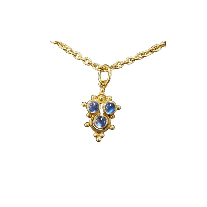 925 Gold Vermeil Rainbow Moonstone Pendant Multipurpose Charm - K Jewelry Accessories