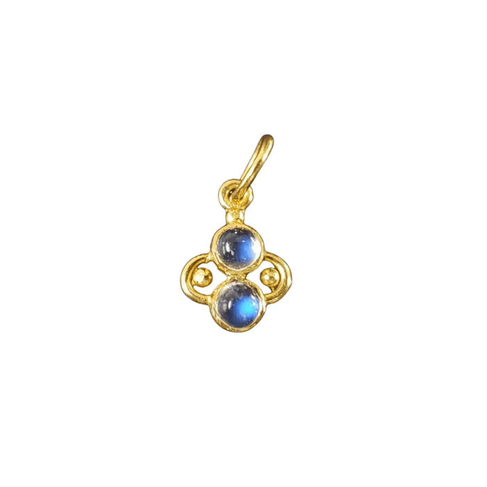 925 Gold Vermeil Rainbow Moonstone Pendant Natural - K Jewelry Accessories