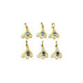 925 Gold Vermeil Swiss Blue Topaz Pendant Charm Beautiful - K Jewelry Accessories