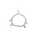 925 Handmade Apatite Silver Beaded Bracelet For Women - K Jewelry Accessories