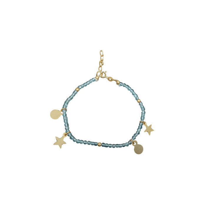 925 Handmade Apatite Silver Beaded Bracelet For Women - K Jewelry Accessories