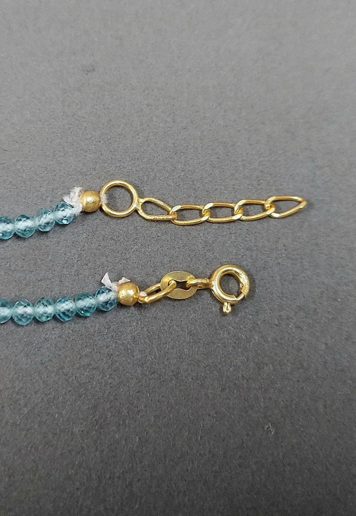 925 Handmade Apatite Silver Beaded Bracelet For Women - K Jewelry Accessories