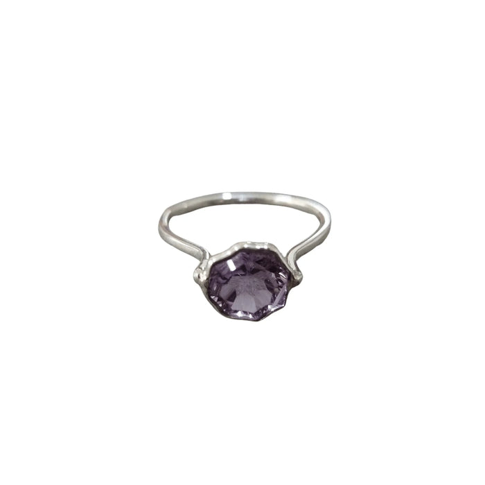 925 Silver Amethyst Silver Ring - K Jewelry Accessories