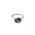 925 Silver Amethyst Silver Ring - K Jewelry Accessories