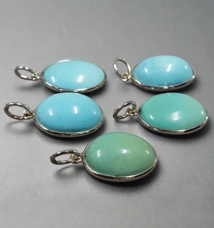 925 Silver Arizona Turquoise Charms - Sleeping Beauty - K Jewelry Accessories