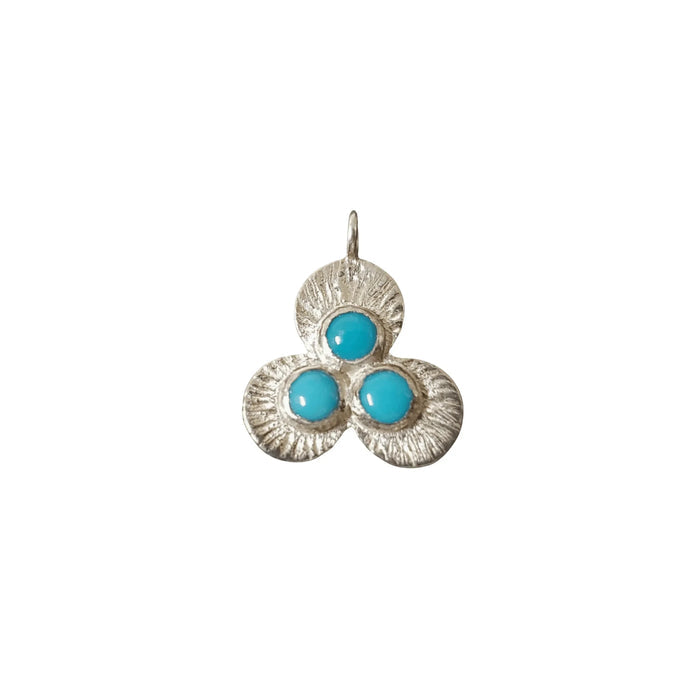 925 Silver Arizona Turquoise Pendant - Sleeping Beauty Charm - K Jewelry Accessories