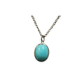 925 Silver Arizona Turquoise Pendant - K Jewelry Accessories
