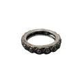 925 Silver Black Diamond Eternity Band - K Jewelry Accessories