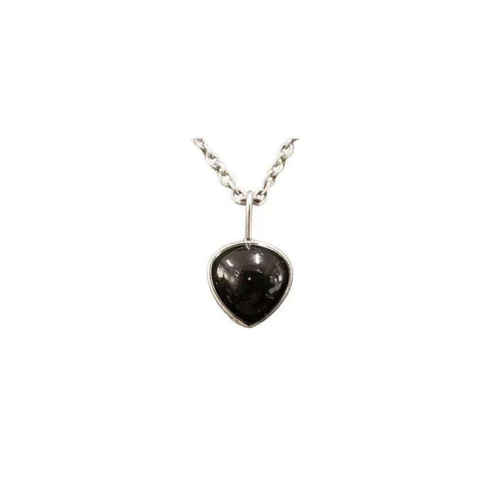 925 Silver Black Obsidian Charm Pear shape For Unisex - K Jewelry Accessories