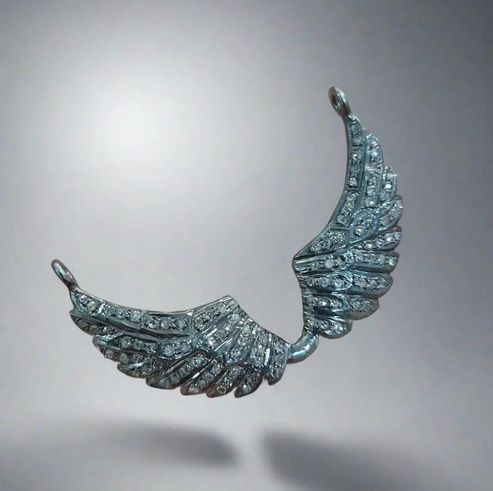 925 Silver Diamond Pendant Eagle Feather Silver Charm - K Jewelry Accessories