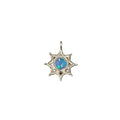 925 Silver Ethiopian Fire Opal Star Charm Pendant - K Jewelry Accessories