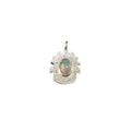 925 Silver Ethiopian Opal Charm Pendant Handmade jewelry - K Jewelry Accessories