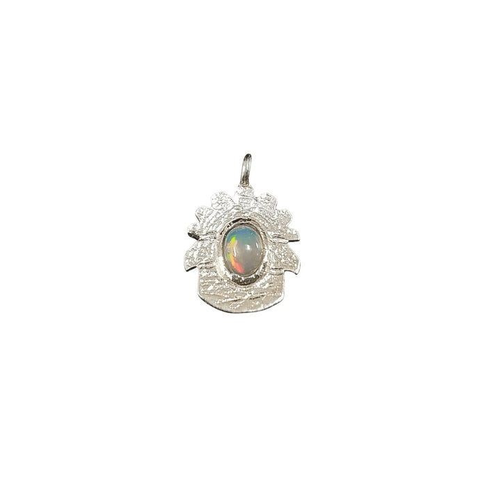 925 Silver Ethiopian Opal Charm Pendant Handmade jewelry - K Jewelry Accessories