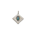 925 Silver Ethiopian Opal Kite Charm Pendant Natural stone - K Jewelry Accessories
