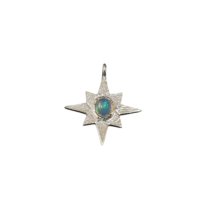 925 Silver Ethiopian Opal Star Charms for Bracelets - K Jewelry Accessories
