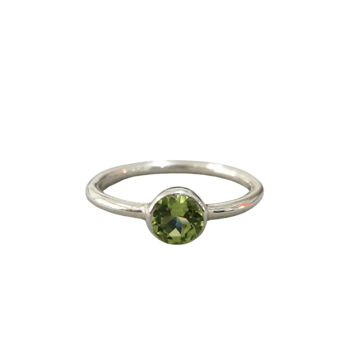 925 Silver Green Peridot Ring - K Jewelry Accessories