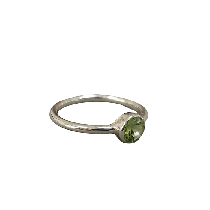 925 Silver Green Peridot Ring - K Jewelry Accessories