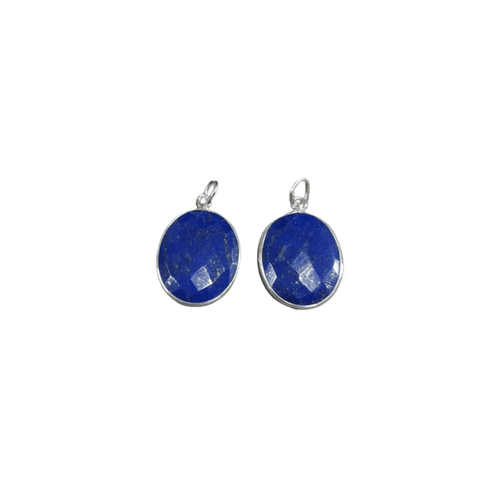 925 Silver Lapis Lazuli Pendant Oval Blue Color Jewelry - K Jewelry Accessories