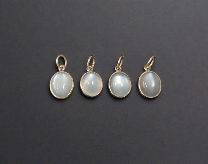 925 Silver Milky Moonstone Pendant Natural Best Quality - K Jewelry Accessories