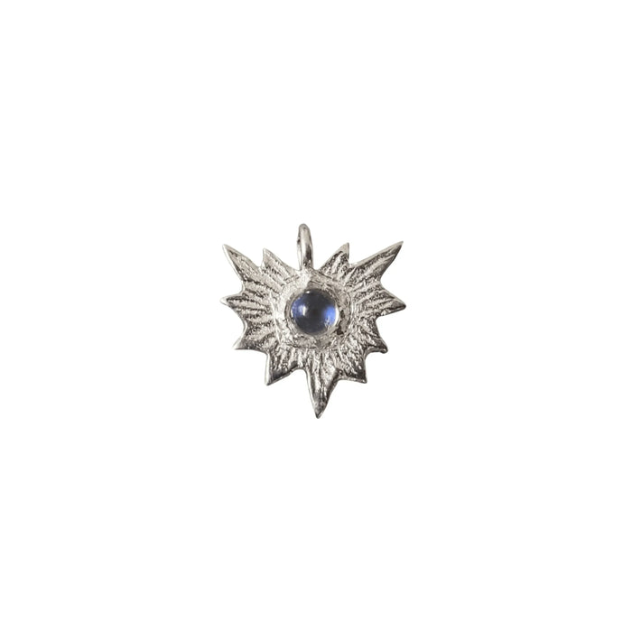 925 Silver Moonstone Charm leaf shape for Unisex - K Jewelry Accessories