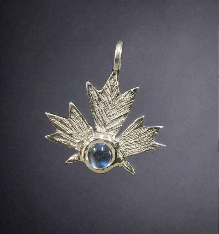 925 Silver Rainbow Moonstone Charm bat shape Best quality - K Jewelry Accessories