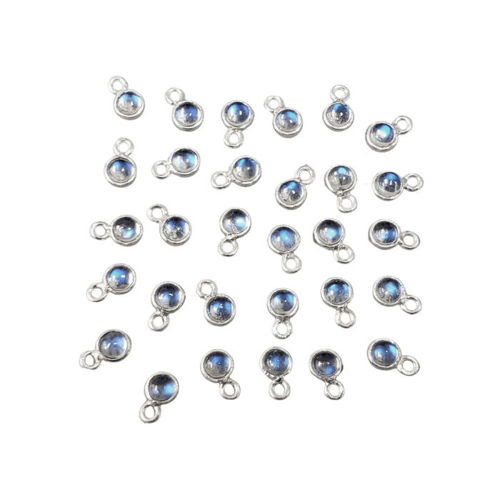 925 Silver Rainbow Moonstone Charm Cute Accessories - K Jewelry Accessories