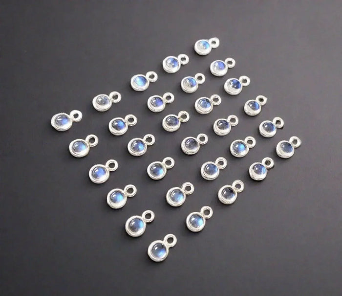 925 Silver Rainbow Moonstone Charm Cute Accessories - K Jewelry Accessories