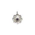 925 Silver Rainbow Moonstone Charm Floral for unisex - K Jewelry Accessories
