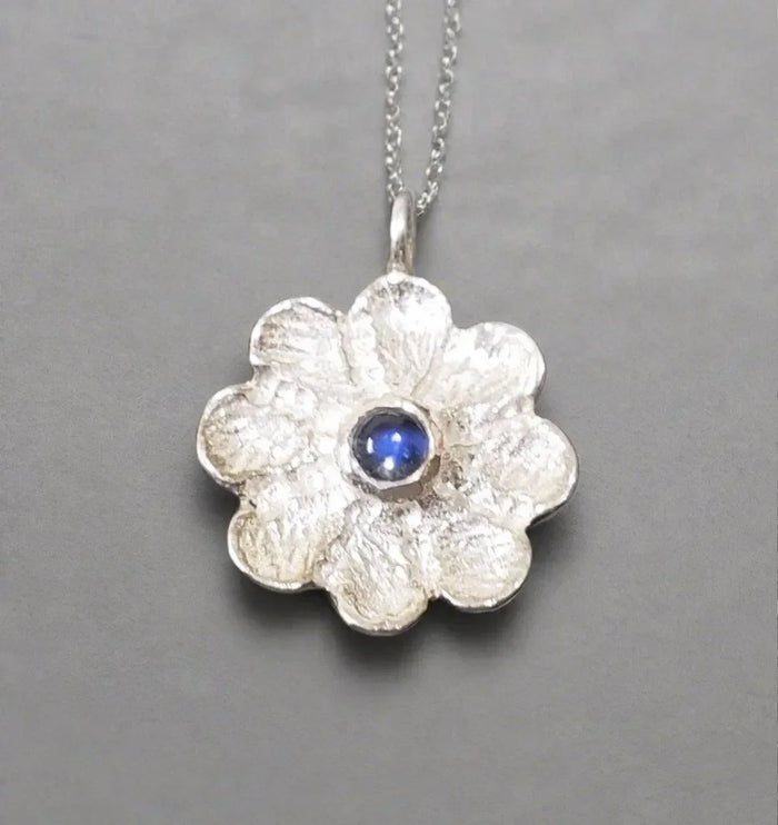 925 Silver Rainbow Moonstone Charm Floral for unisex - K Jewelry Accessories