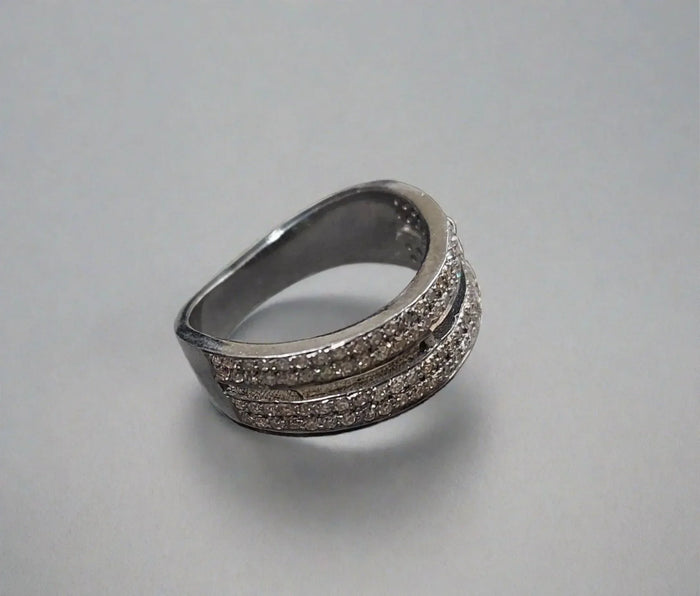925 Silver Scintillating Diamond Ring - K Jewelry Accessories
