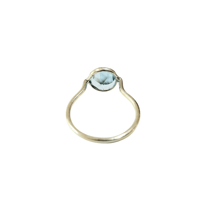 925 Silver Sky Blue Topaz Ring - K Jewelry Accessories