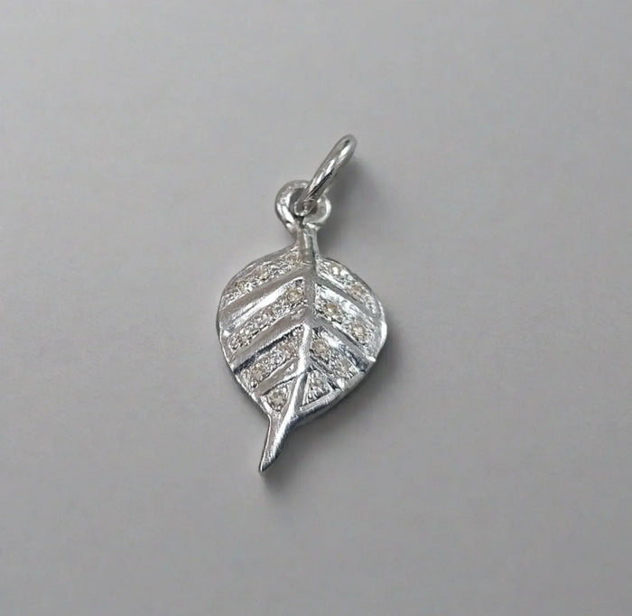 925 Silver Star, Betel Leaf & Leaf Diamond Pendant - K Jewelry Accessories