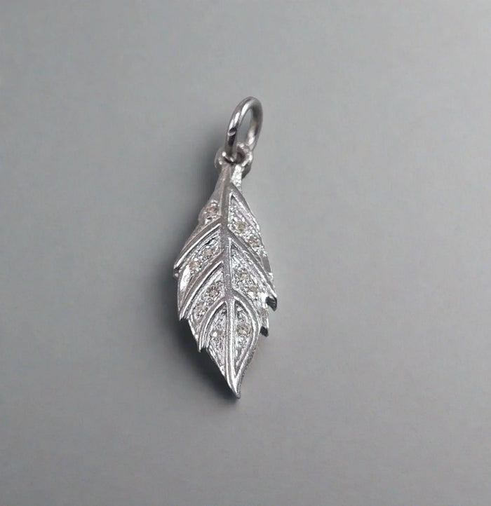 925 Silver Star, Betel Leaf & Leaf Diamond Pendant - K Jewelry Accessories