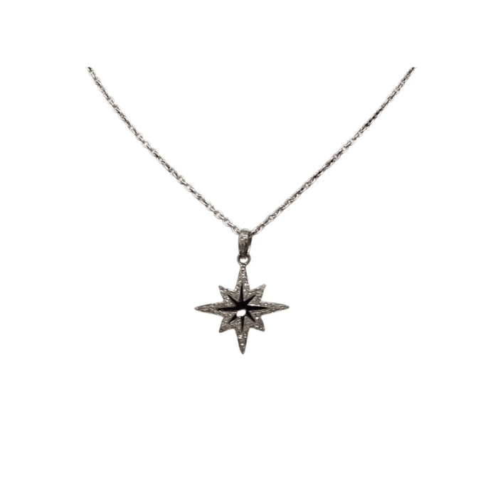 925 Silver Star Diamond Pendant Beautiful jewelry findings - K Jewelry Accessories