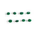 925 Silver Zambian Emerald Charms Bezel Setting - K Jewelry Accessories